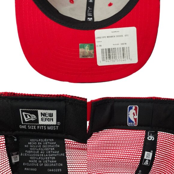 New Era 9Fifty Chicago Bulls Tie Dye Mesh Snapback Cap NBA Embroidered Hat NEW - Picture 8 of 14